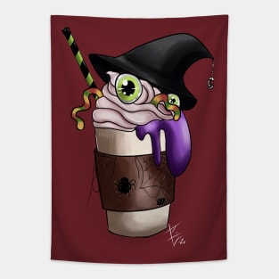 Spooky Witchy Halloween T-Shirt Tapestry