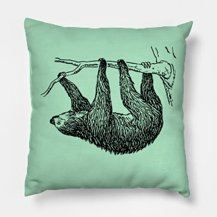 Cute sloth sketch print tees Pillow