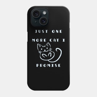 cute kawaii chibi kitten best friend, just one more cat i promise Phone Case