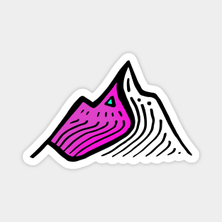 Mountain Line Art Magnet