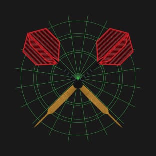 Throwing Darts design for Dart Players T-Shirt