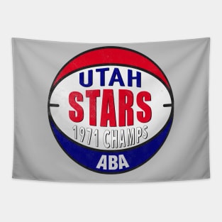 Defunct Utah Stars 1971 ABA Champs Tapestry