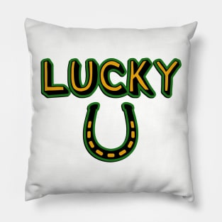 Lucky Horseshoe Pillow