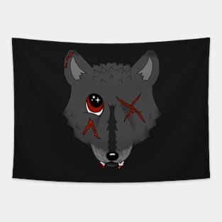 Shar Zombie Wolf-dog Tapestry