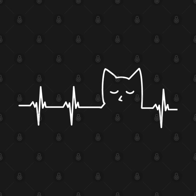 Cat Heartbeat for Cat Lover by tantodesign