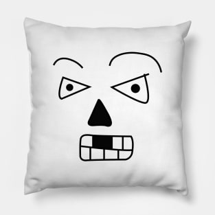 Strange Face Pillow