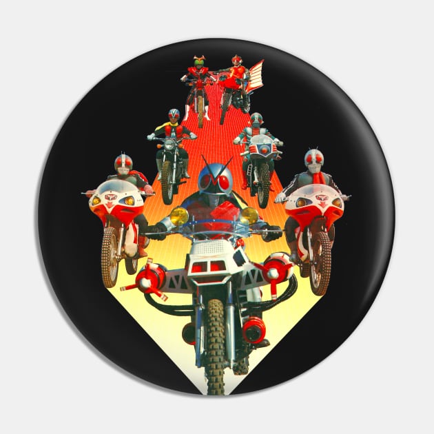 Kamen Rider Showa Gang Pin by Pop Fan Shop