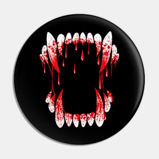 Scary Wolf Fangs With Blood! Pin