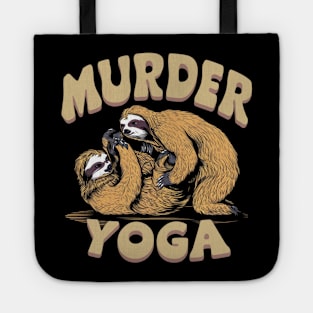 Funny Murder Yoga Ju-Jitsu Fighting Sloths Tote