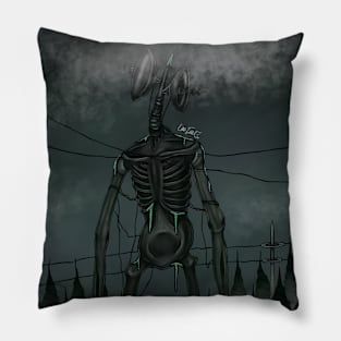 Siren Head Cryptid Art Pillow