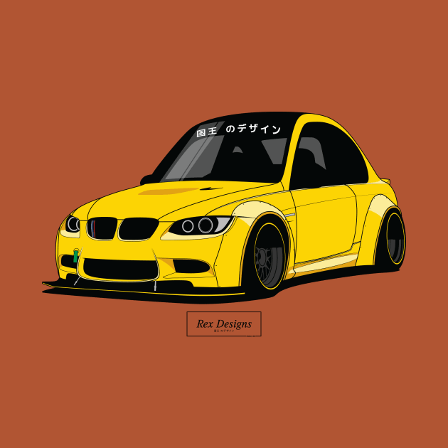 BMW E92 (Yellow) by RexDesignsAus
