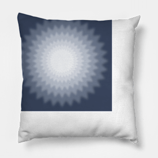 Minimalist White Start Flower Pillow