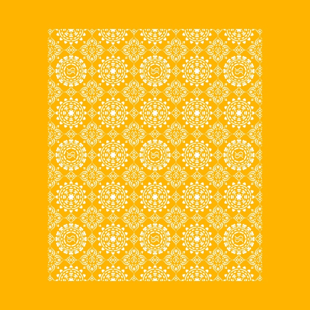 floasis pattern tapestry yellow by floasis