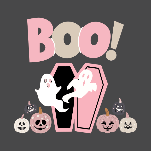 Boo Halloween T-Shirt by MitGlück