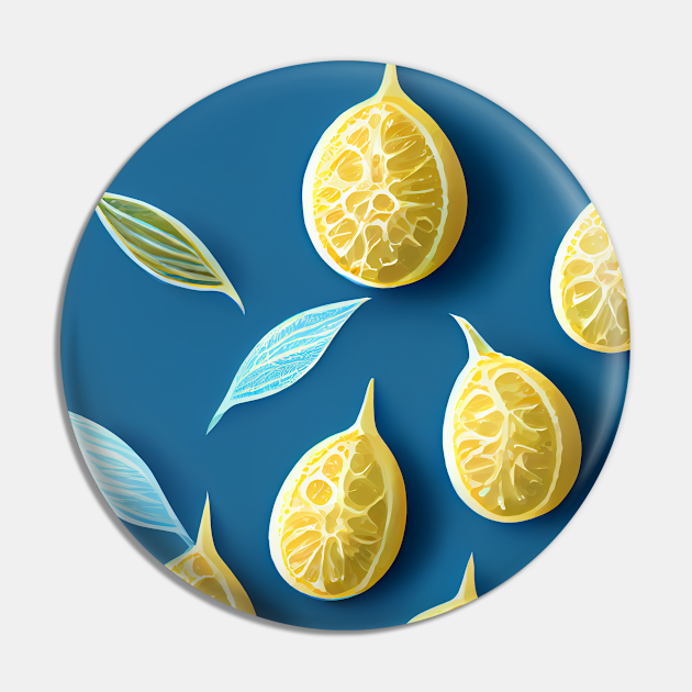 Lemon 2d clip art pattern - Lemon Pattern - Pin | TeePublic