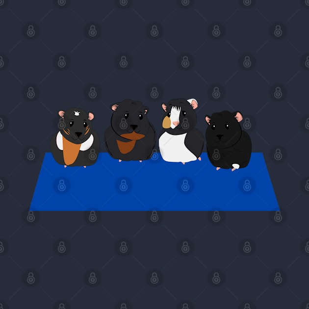 Guinea pig family by Aurealis