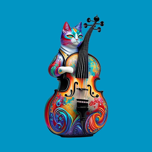 Musician Cat Surreal by MusicianCatsClub