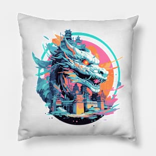 Dragon Mythical Animal Wild Creature Beauty Discovery Pillow