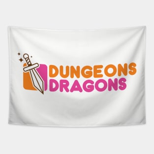 Dungeons and Dragons and Dunkin and Donuts Tapestry