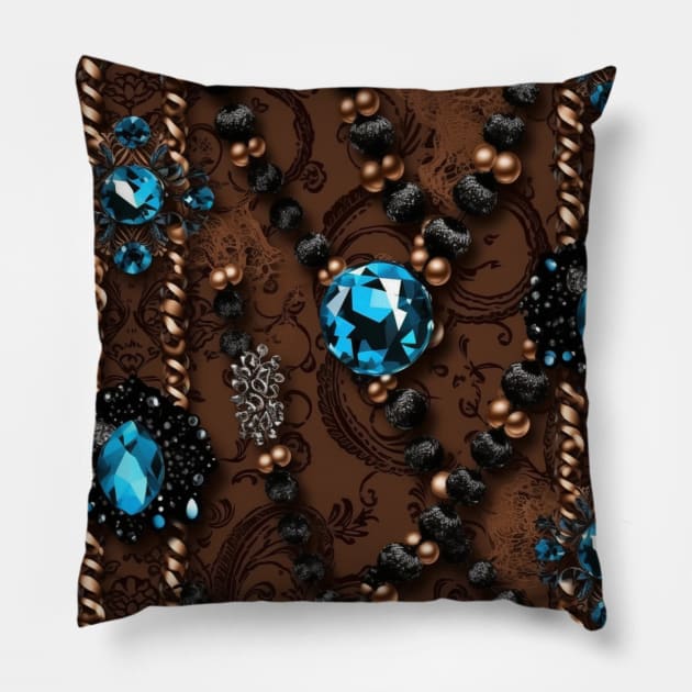 Jewelry pattern Pillow by Enchanted Reverie