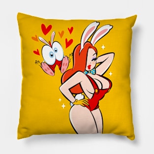 bunny love Pillow