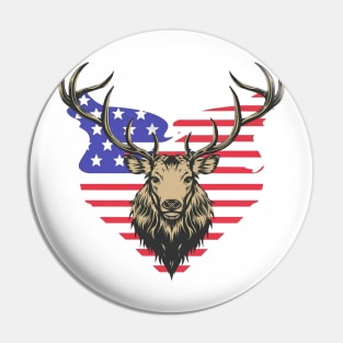 American elk Pin