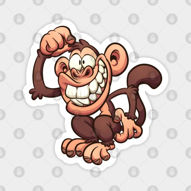 Cartoon  monkey Magnet by memoangeles