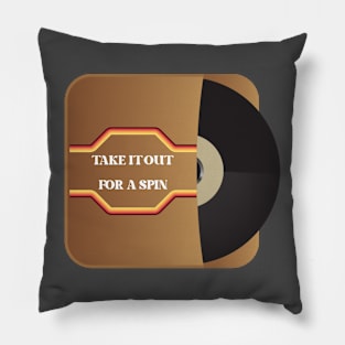 Retro Vinyl LP Record Music Pillow