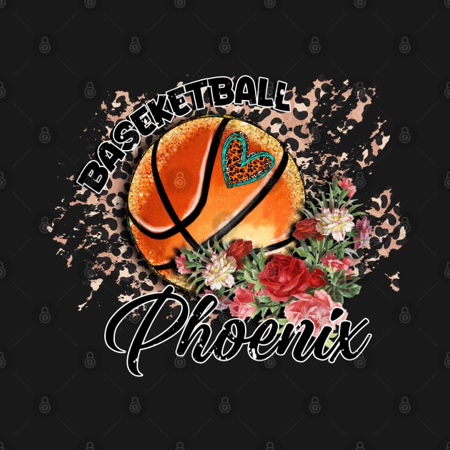 Aesthetic Pattern Phoenix Basketball Gifts Vintage Styles by Frozen Jack monster