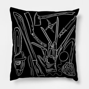 Iconic Horror Weapons Pillow