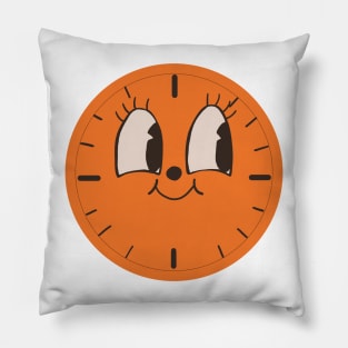 Miss Minutes cute clock face Pillow