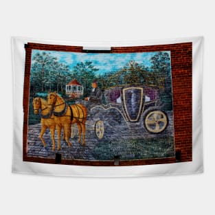 Horse And Carriage Mural Tapestry