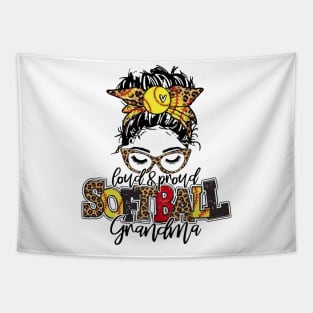 Softball Grandma Messy Bun   Softball Grandma Tapestry