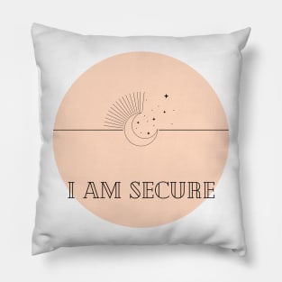 Affirmation Collection - I Am Secure (Orange) Pillow