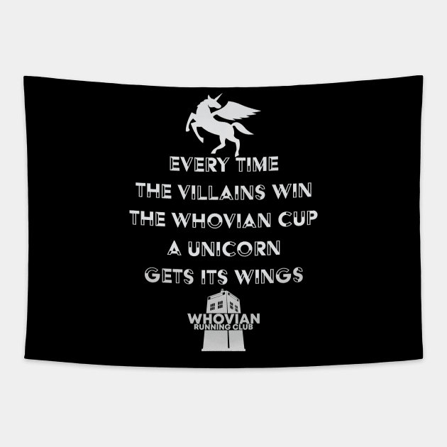 Whovian Cup 2021 Champions - Villains! take 2 Tapestry by Fanthropy Running Clubs