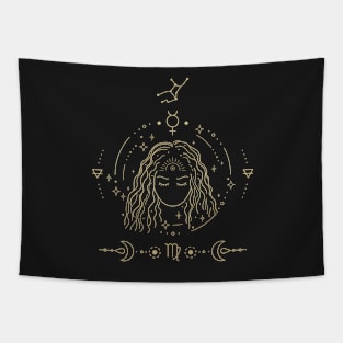 Zodiac Virgo Sign Tapestry