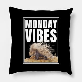 I Hate Mondays Monday Vibes Pillow