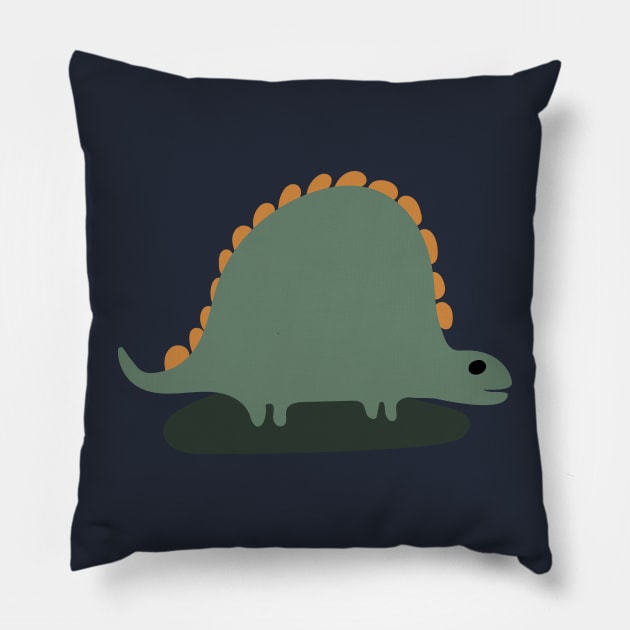 Dinosaur cute cartoon design funny character Pillow by Tjstudio