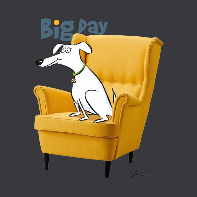 Big Day for a Big Dog by Laurie Stein Art