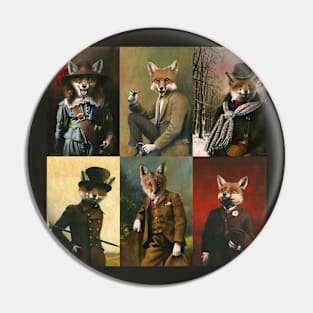 Vintage And Historical Foxes Pin