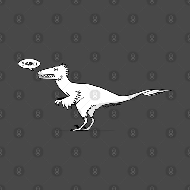 Cartoon Velociraptor by Siegeworks