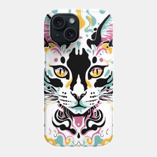 Cute Cat Illusion Design, Funny Cat Lover Gift Idea Phone Case