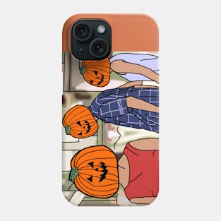 Halloween Horror Pumpkin Head Distracted Boyfriend Meme Phone Case