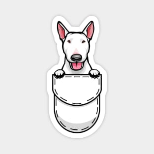 Funny Bull Terrier Pocket Dog Magnet