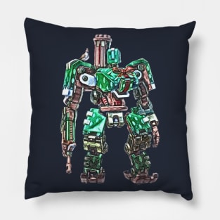 Overwatch Bastion Chirstmas Gift Wrap Skin Pillow