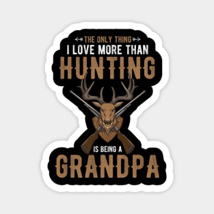 Deer Hunting Grandpa Hunter Gift Idea Magnet