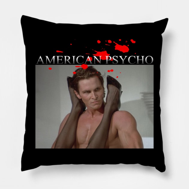 American Psycho Pillow by Visionary Canvas