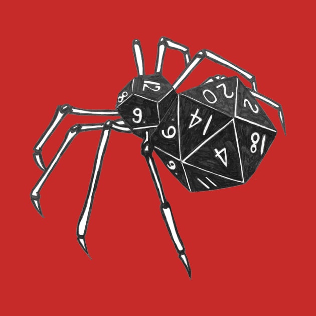 Dice Spider 20 sided and 12 sided by Joseph Baker