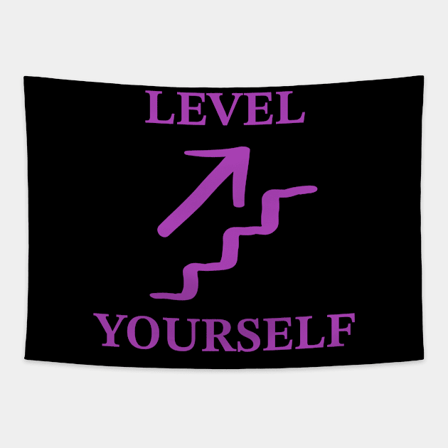 Level UP yourself Tapestry by krakenill