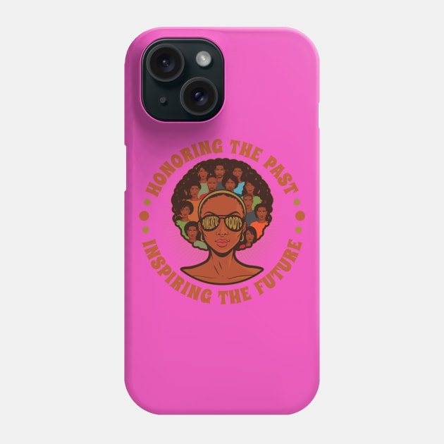 Black History Month Powerful Roots Inspiring Future Phone Case by aneisha